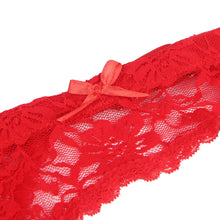 Load image into Gallery viewer, Red Lace Metal Button Garter Belt (12-14) Xl
