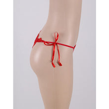 Load image into Gallery viewer, Red Embroidered G-string (8-10) M
