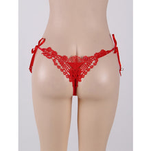 Load image into Gallery viewer, Red Embroidered G-string (12-14) Xl
