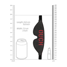 Load image into Gallery viewer, Black & White Bonded Leather Eye-mask