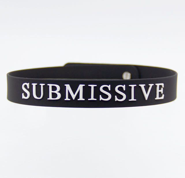 Silicone ‘ Submissive ’ Collar