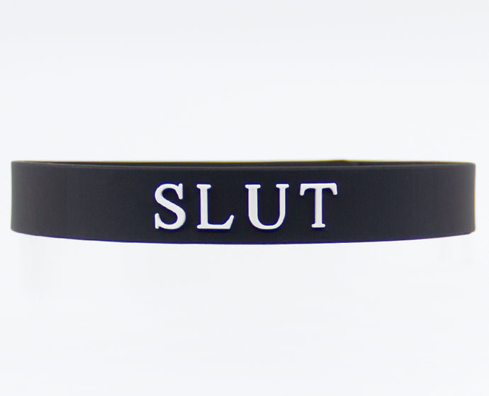Silicone ‘ Slut ’ Collar