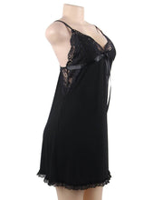 Load image into Gallery viewer, Black Backless Babydoll (12-14) Xl
