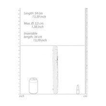 Load image into Gallery viewer, Realrock 34cm Double Dong Clear (14")