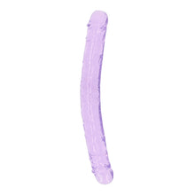 Load image into Gallery viewer, Realrock 34cm Double Dong Purple (14")
