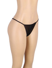 Load image into Gallery viewer, Black G-string With Diamond Back (8-10) M
