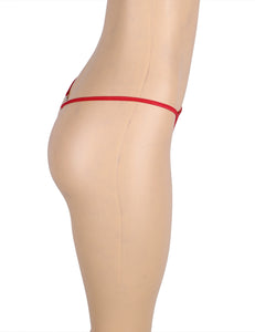 Red G-string With Diamond Back (8-10 ) M