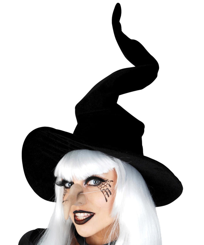 Witch Hat Wired Velvet Black