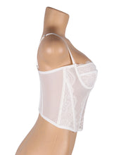Load image into Gallery viewer, White Sexy Lace Corset (8-10) M
