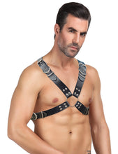 Load image into Gallery viewer, Men&#39;s Leather Adjustable Chest Strap
