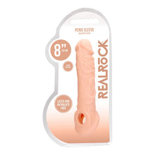 Load image into Gallery viewer, Realrock 8'' Realistic Penis Extender With Rings
