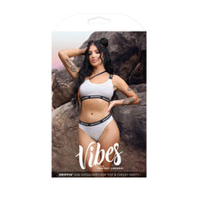 Load image into Gallery viewer, One-shoulder Crop Top &amp; Cheeky Panty White M/l
