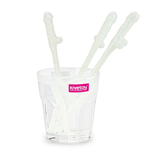 Glow In The Dark Willy Straws (9pack)