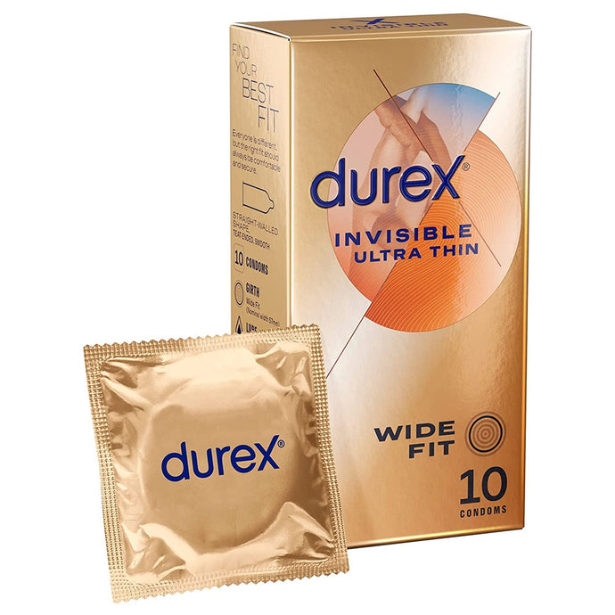 Durex Invisible Larger 10's ( Wide Fit)