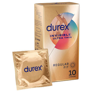 Durex Invisible Ultra Thin Feel Regular 10's