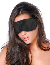 Load image into Gallery viewer, F F Satin Love Mask Black