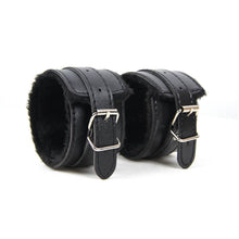 Load image into Gallery viewer, Plush Lined Wrist Cuffs Black
