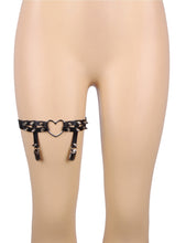 Load image into Gallery viewer, Faux Leather Adjustable Stud Leg Garter
