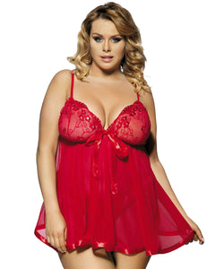 Red Melody Babydoll (20-22)5xl