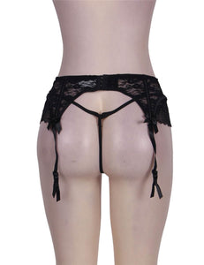 Black Lace/bow Garter Panty(20-22)5xl