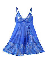 Load image into Gallery viewer, Blue Lace Babydoll (20-22) 5xl
