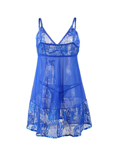 Blue Lace Babydoll (20-22) 5xl