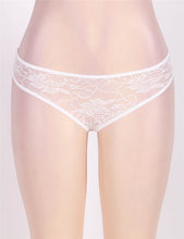 Load image into Gallery viewer, White Crotchless Lace Panty (12-14) Xl
