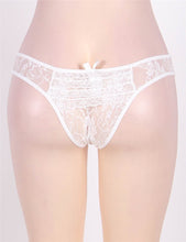 Load image into Gallery viewer, White Crotchless Lace Panty (10-12) L
