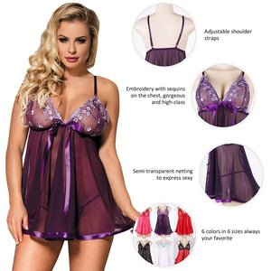 Purple Melody Babydoll (12-14) Xl