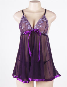 Purple Melody Babydoll (14-16) 2xl