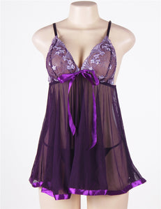 Purple Melody Babydoll (16-18) 3xl