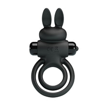 Load image into Gallery viewer, Lawrence Rabbit C &amp; B Ring Black
