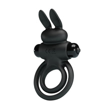 Load image into Gallery viewer, Lawrence Rabbit C &amp; B Ring Black
