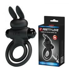 Load image into Gallery viewer, Lawrence Rabbit C &amp; B Ring Black
