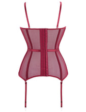 Load image into Gallery viewer, Deluxe Satin &amp; Lace Corset Red (8-10) M
