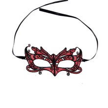 Load image into Gallery viewer, Charming Red Lace Eye Mask

