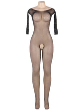 Load image into Gallery viewer, Black Diamonte Body Stocking (14-18) 2xl
