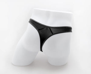 Men's Quick Release Lycra Thong Black L/xl