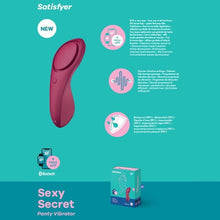 Load image into Gallery viewer, Satisfyer Sexy Secret Panty Vibe Wine (app)
