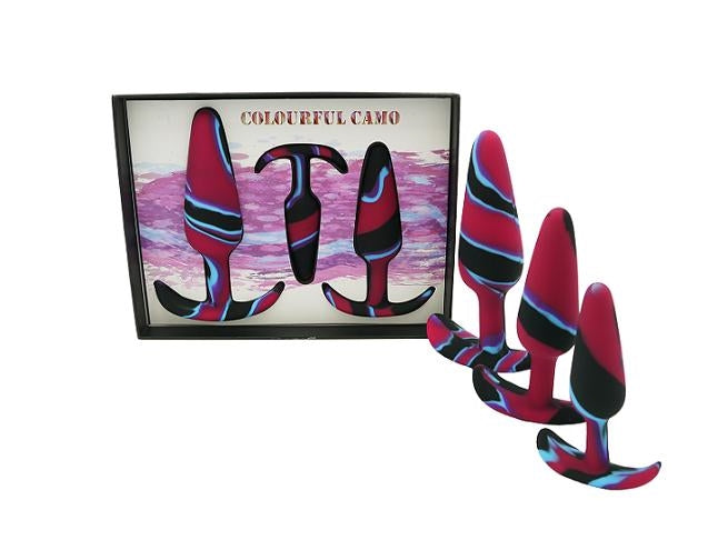 Colourful Camo Sail Anal Kit Blue