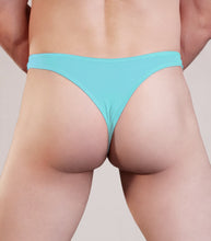 Load image into Gallery viewer, Plain Mens Lycra Thong Baby Blue S/m
