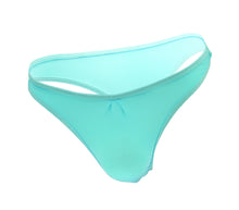 Load image into Gallery viewer, Plain Mens Lycra Thong Baby Blue S/m
