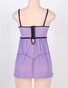 Black & Purple Baby Doll (16-18) 3xl