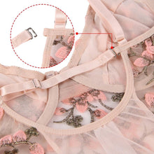 Load image into Gallery viewer, Pink Embroidered Bodysuit (8-10) M
