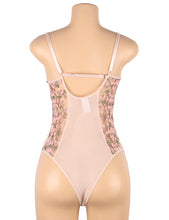 Load image into Gallery viewer, Pink Embroidered Bodysuit (8-10) M
