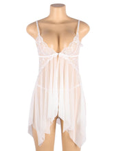 Load image into Gallery viewer, White Babydoll W/lace (20-22) 5xl
