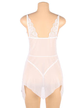 Load image into Gallery viewer, White Babydoll W/lace (12-14) Xl
