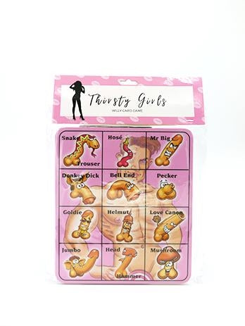 Thirsty Girls - Willy Bingo Playing Cards Game