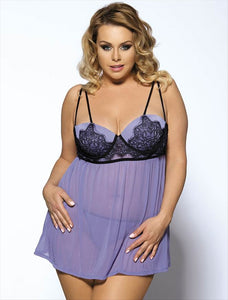 Black & Purple Baby Doll (16-18) 3xl