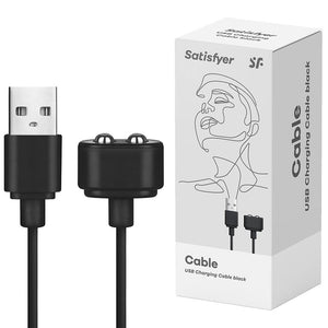 Satisfyer Usb Charging Cable Black Magnetic